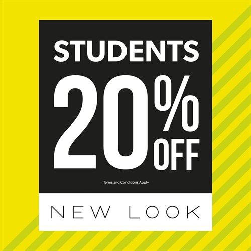 New Look – Students enjoy 20% Off